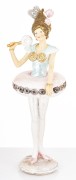 Figurka Baletnica 25,5x9,5x8 W PASTELOWYCH KOLORACH