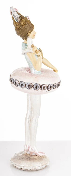 Figurka Baletnica 25,5x9,5x8 W PASTELOWYCH KOLORACH
