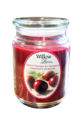 DUŻA ŚWIECA SOJOWA WILLOW - SWEET CHERRIES_CINNAMON W ZAMYKANYM SŁOIKU