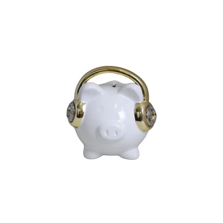 dda91b76146ad5974830fda6be4337d7.jpgSKARBONKA ŚWINKA BIAŁA ZE ZŁOTYMI SŁUCHAWKAMI 14X14X15 CM