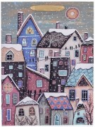 Torebka Papierowa Upominkowa Świąteczna 40x30x12