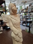 FIGURKA GIPSOWA ANIOŁ Z PIESKIEM 35CM