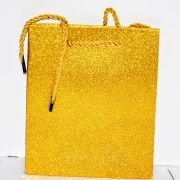 Torebka Prezentowa Złota Brokatowa 17x14CM