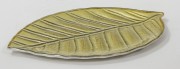 PODSTAWKA/patera SZKLANA ZŁOTY LIŚĆ 1,5x31x20,5