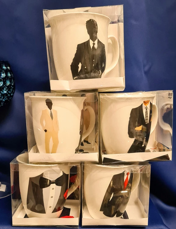 KUBEK porcelanowy GENTELMEN MEN IN BLACK 500ml