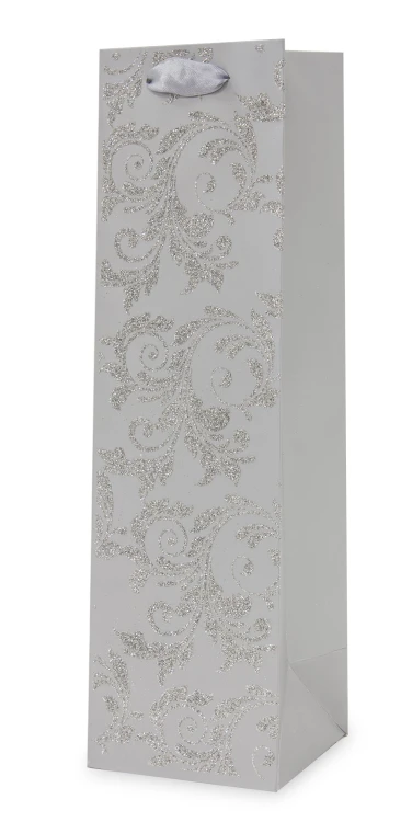 TOREBKA UPOMINKOWA 36x10,5x10,5 szaro-srebrna