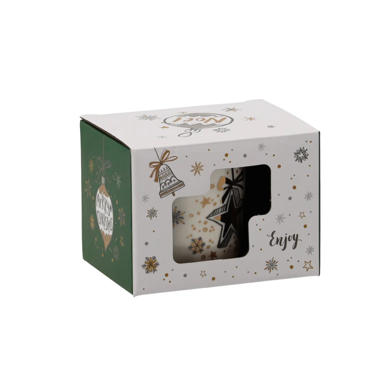 ŚWIĄTECZNY KUBEK PORCELANOWY 320 ML GWIAZDA