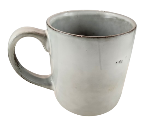 KUBEK CERAMICZNY SZARY 320ML