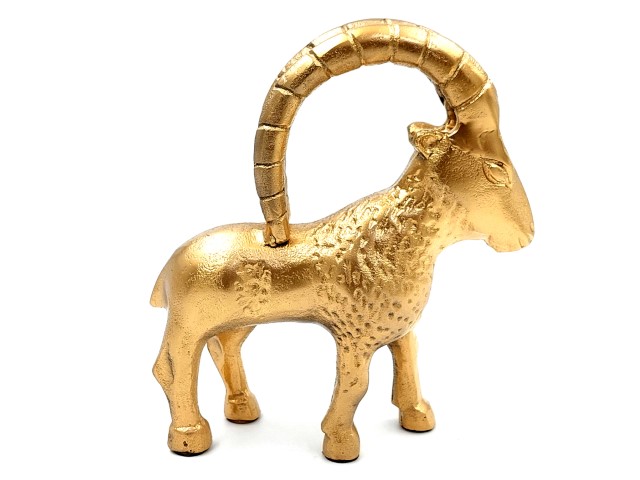 FIGURKA DEKORACYJNA KOZIOROŻEC 23,5cm ALUMINIUM