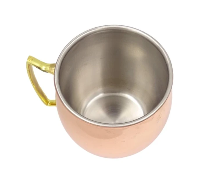 KUBEK ZE STALI NIERDZEWNEJ POKRYTY MIEDZIĄ 500ML 9 x 11 x 8.5 cm