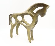 FIGKURKA DEKORACYJNA ALUMINIUM KOŃ AMBER 38 x 25 x 9 cm