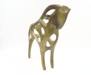 FIGKURKA DEKORACYJNA ALUMINIUM KOŃ AMBER 38 x 25 x 9 cm