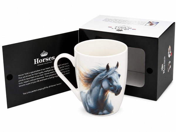 KUBEK PORCELANOWY KONIE 350ML