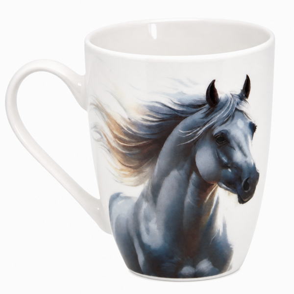 KUBEK PORCELANOWY KONIE 350ML