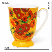 KUBEK ART GALLERY VAN GOGH 300ML "SŁONECZNIKI"