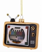 Bombka Telewizor Retro Zawieszka Choinkowa PRL 9x10x3,5