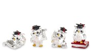 FIGURKA SÓWKA MĄDRA SOWA ABSOLWENT RÓŻ– MIX OK. 5CM