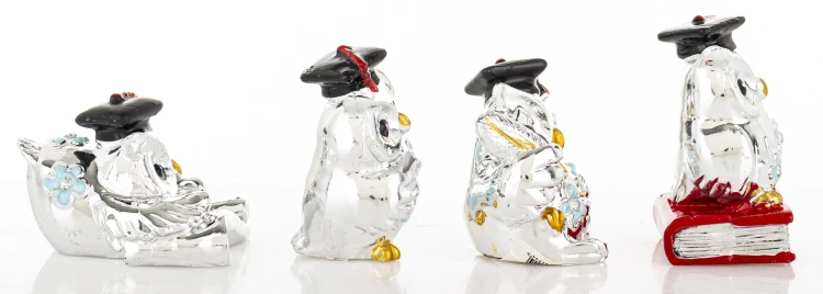 FIGURKA SÓWKA MĄDRA SOWA ABSOLWENT NIEBIESKA– MIX OK. 5CM