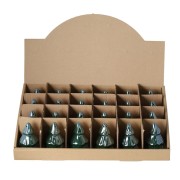 Świąteczny KOMPLET CHOINKA CERAMICZNA ZIELONA SÓL/PIEPRZ 5,5X5,5X8