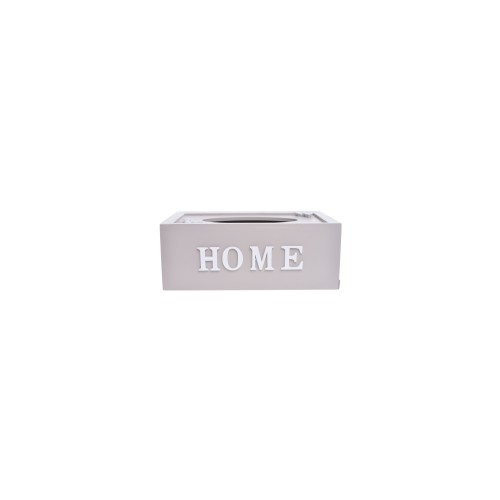 PUDEŁKO NA CHUSTECZKI BEŻOWE HOME 26X15X10CM