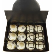 BOMBKA SZKLANA dwa wzory w display DIA8CM