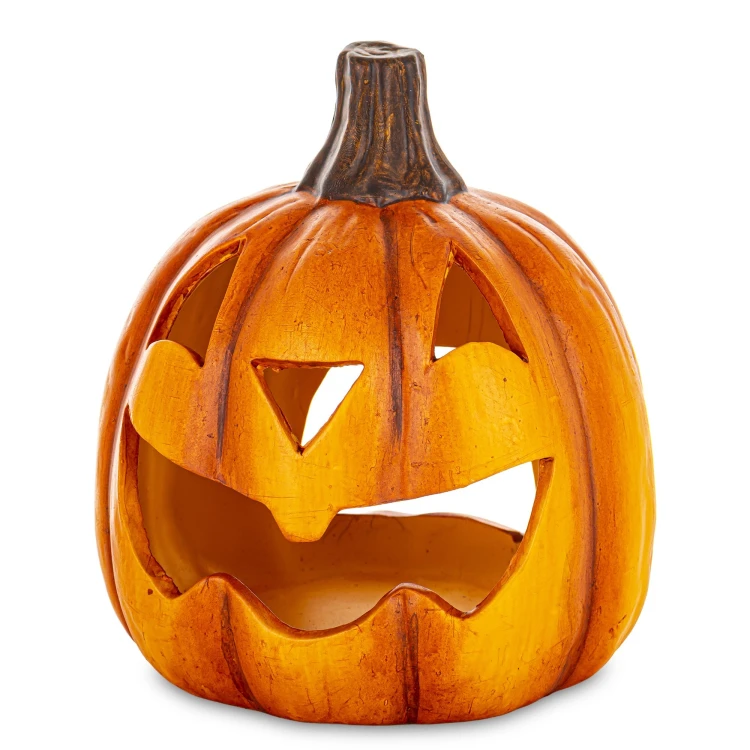 ŚWIECZNIK FIGURKA OZDOBNA DYNIA HALLOWEEN 17,5x15x15