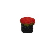 świeca flowerbox kwiaty róże