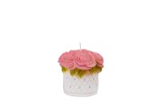 świeca flowerbox kwiaty róże