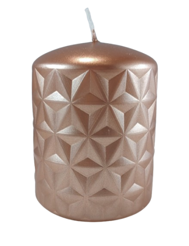 Świeca SŁUPEK kolor miedziany świeczka dekoracyjna