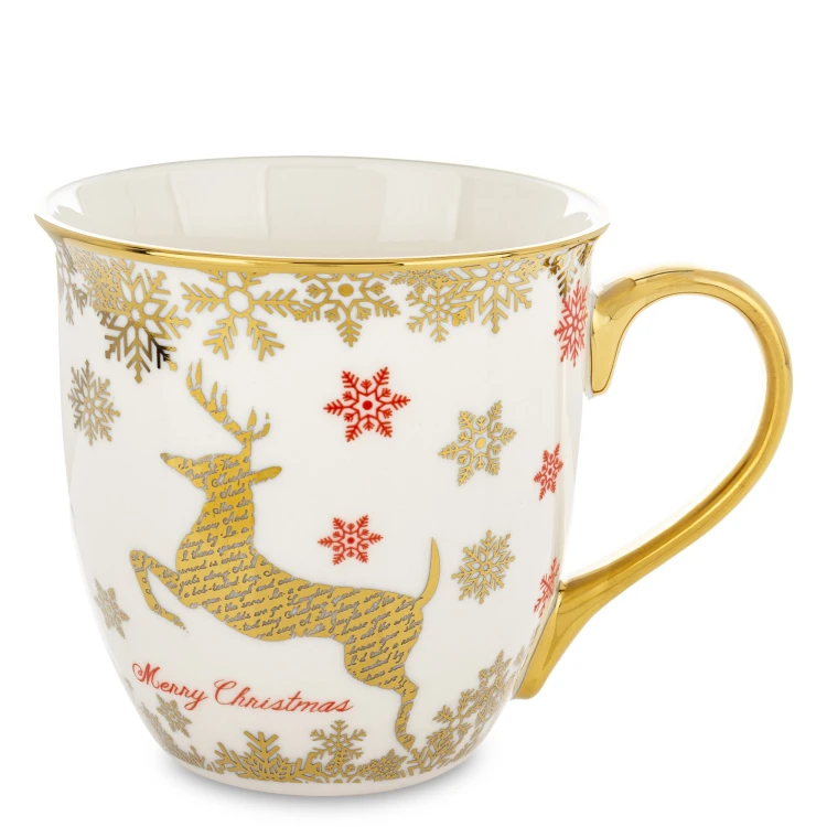 Porcelanowy Kubek Świąteczny 560 ml w Ozdobnym Pudełku