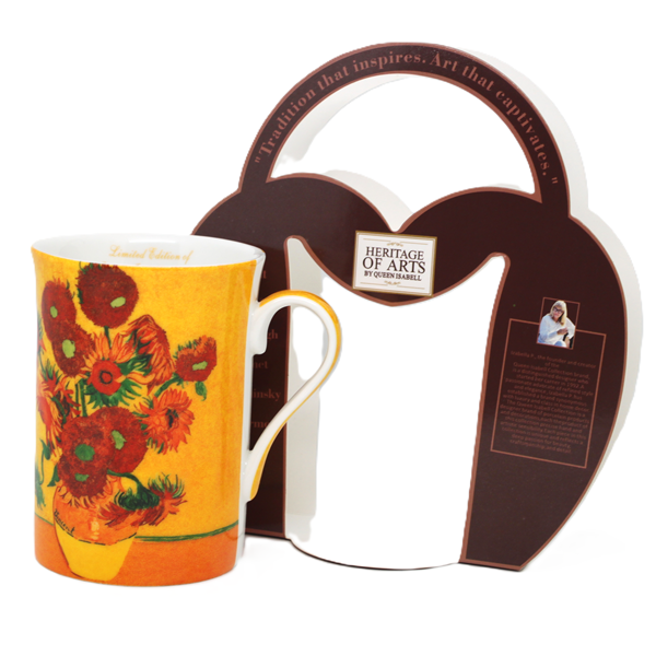 Kubek Porcelanowy 300 ml Słoneczniki SUNFLOWERS Vincent van Gogh