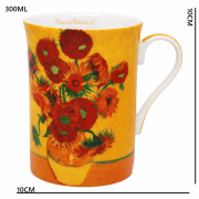 Kubek Porcelanowy 300 ml Słoneczniki SUNFLOWERS Vincent van Gogh