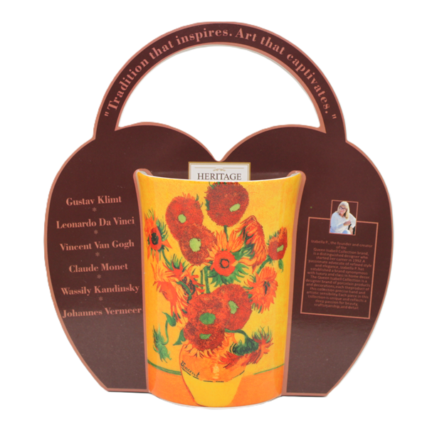 Kubek Porcelanowy 300 ml Słoneczniki SUNFLOWERS Vincent van Gogh