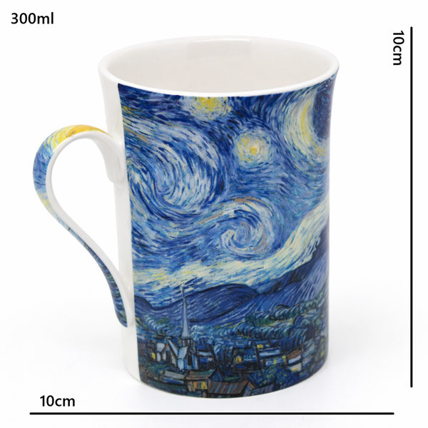 Kubek Porcelanowy 300 ml Gwiaździsta Noc Vincent van Gogh