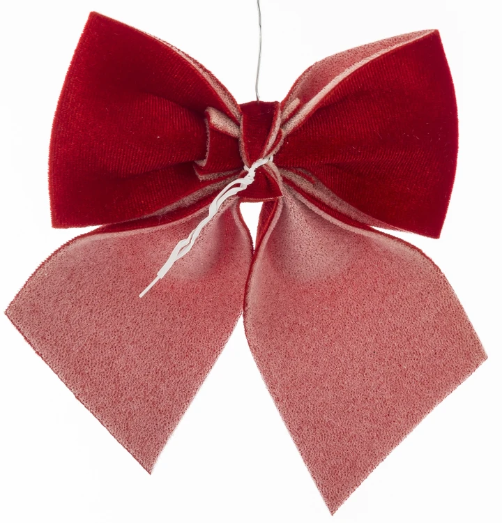 Komplet 2 Czerwonych Kokard Świątecznych 14 cm