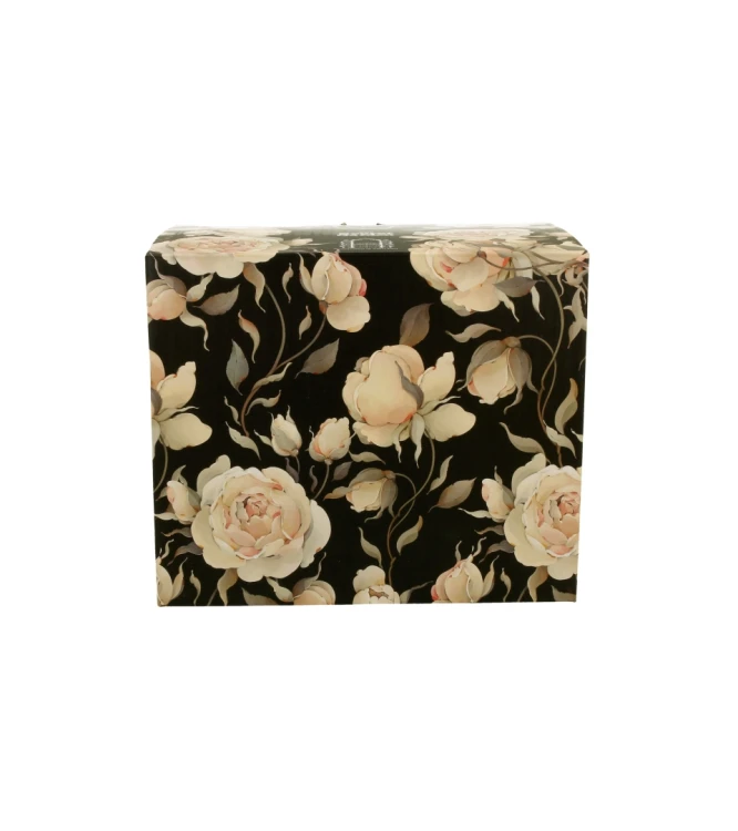 Kubek Porcelanowy XXL 1000 ml ENGLISH ROSES BLACK