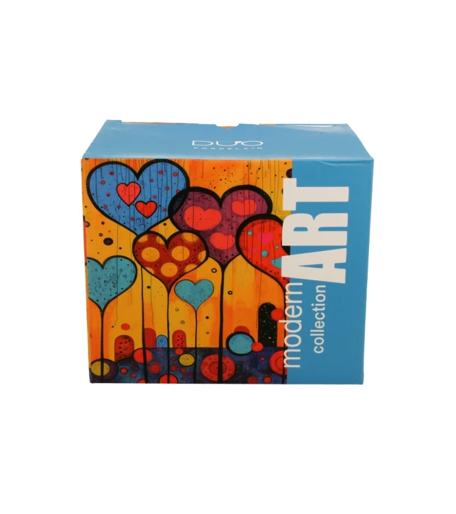 Kubek Porcelanowy XXL 750 ml HEARTS – Modern