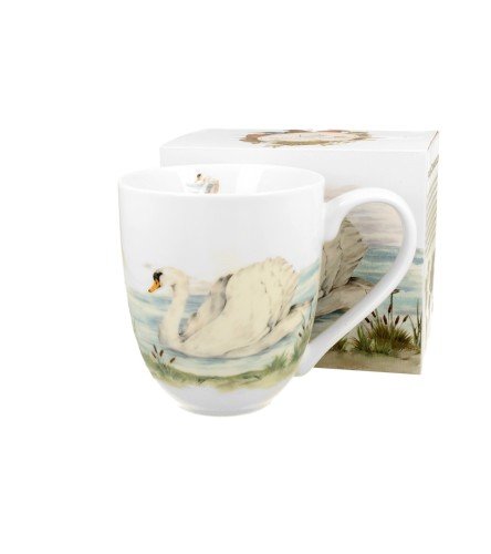 Kubek Porcelanowy XXL 1000 ml ŁABĘDŹ – Ptasi Świat / Animals