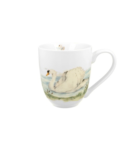 Kubek Porcelanowy XXL 1000 ml ŁABĘDŹ – Ptasi Świat / Animals