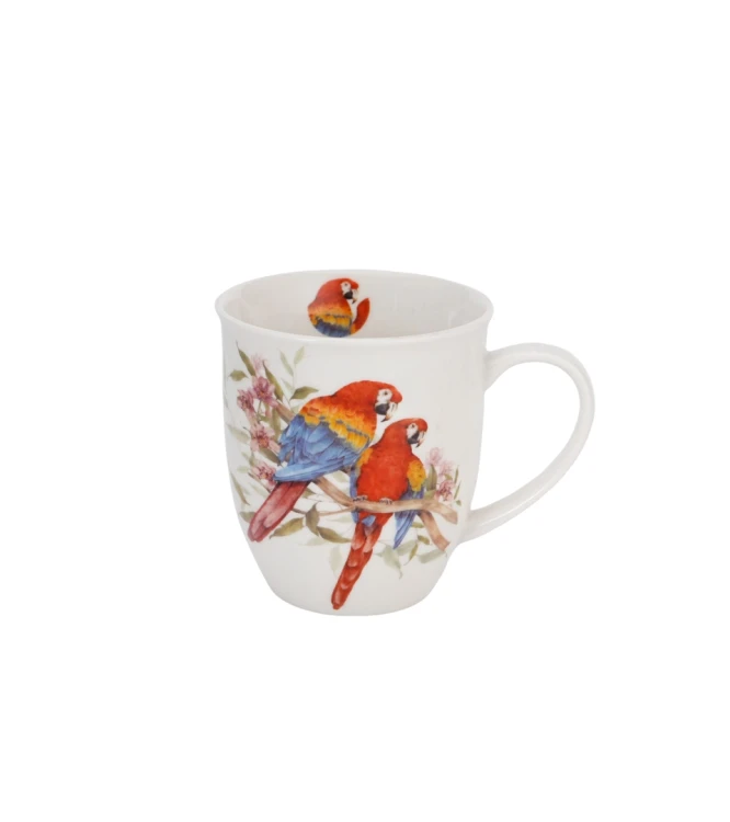 Kubek Porcelanowy 400 ml PAPUGA ARA SZKARŁATNA – Ptasi Świat / Animals