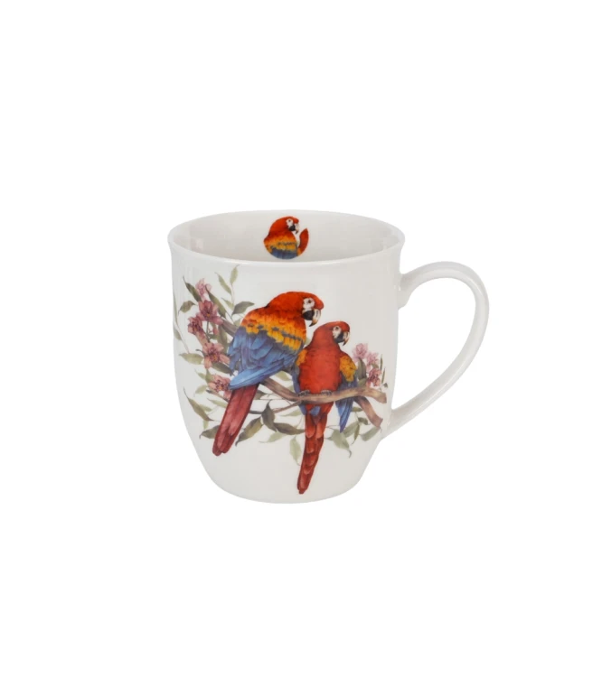 Kubek Porcelanowy 650 ml PAPUGA ARA SZKARŁATNA – Ptasi Świat / Animals