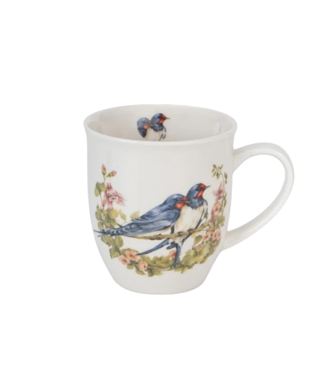 Kubek Porcelanowy 400 ml JASKÓŁKI – Ptasi Świat / Animals
