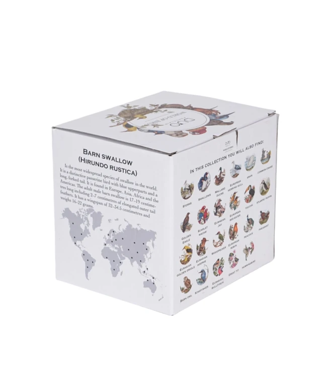 Kubek Porcelanowy 400 ml JASKÓŁKI – Ptasi Świat / Animals