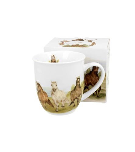 Kubek Porcelanowy 400 ml KONIE W GALOPIE – Świat Zwierząt / Animals