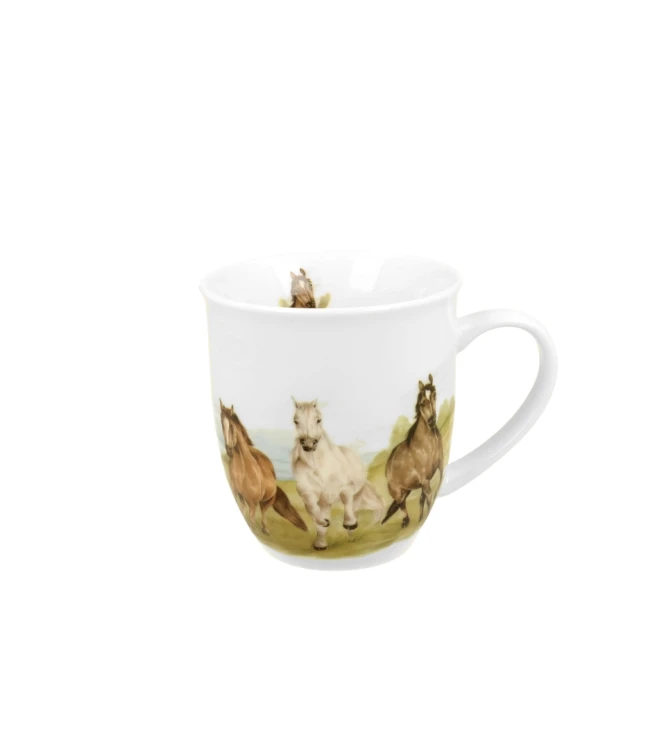 Kubek Porcelanowy 400 ml KONIE W GALOPIE – Świat Zwierząt / Animals