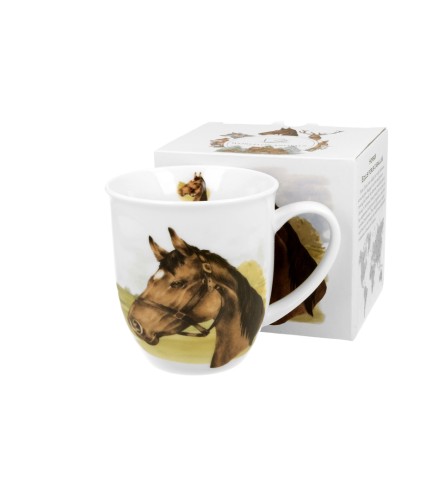 Kubek Porcelanowy 400 ml PORTRET KONIA KOŃ – Świat Zwierząt / Animals