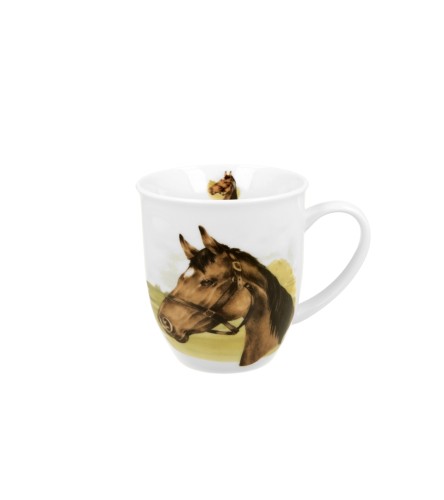 Kubek Porcelanowy 400 ml PORTRET KONIA KOŃ – Świat Zwierząt / Animals