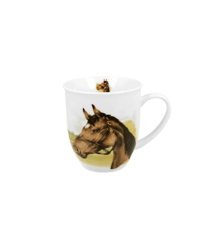 Kubek Porcelanowy 400 ml PORTRET KONIA KOŃ – Świat Zwierząt / Animals