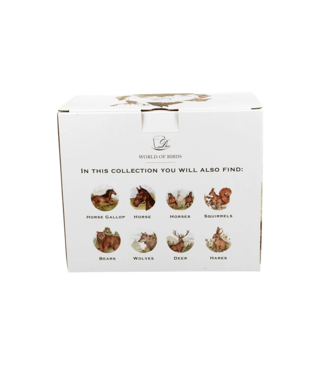Kubek Porcelanowy 400 ml KOŃ GNIADY – Świat Zwierząt / Animals