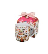 Kubek Porcelanowy 400 ml KOCHANA BABCIA PREZENT DLA BABCI DZIEŃ BABCI